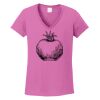 Ladies Heavy Cotton™ 100% Cotton V-Neck T-Shirt Thumbnail