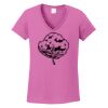 Ladies Heavy Cotton™ 100% Cotton V-Neck T-Shirt Thumbnail