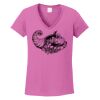 Ladies Heavy Cotton™ 100% Cotton V-Neck T-Shirt Thumbnail