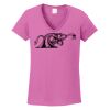 Ladies Heavy Cotton™ 100% Cotton V-Neck T-Shirt Thumbnail