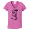 Ladies Heavy Cotton™ 100% Cotton V-Neck T-Shirt Thumbnail