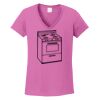 Ladies Heavy Cotton™ 100% Cotton V-Neck T-Shirt Thumbnail