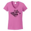 Ladies Heavy Cotton™ 100% Cotton V-Neck T-Shirt Thumbnail