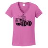 Ladies Heavy Cotton™ 100% Cotton V-Neck T-Shirt Thumbnail