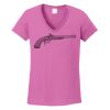 Ladies Heavy Cotton™ 100% Cotton V-Neck T-Shirt Thumbnail