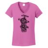 Ladies Heavy Cotton™ 100% Cotton V-Neck T-Shirt Thumbnail