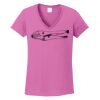 Ladies Heavy Cotton™ 100% Cotton V-Neck T-Shirt Thumbnail