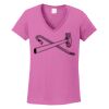 Ladies Heavy Cotton™ 100% Cotton V-Neck T-Shirt Thumbnail