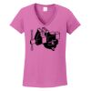 Ladies Heavy Cotton™ 100% Cotton V-Neck T-Shirt Thumbnail