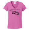 Ladies Heavy Cotton™ 100% Cotton V-Neck T-Shirt Thumbnail