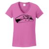 Ladies Heavy Cotton™ 100% Cotton V-Neck T-Shirt Thumbnail