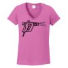 Ladies Heavy Cotton™ 100% Cotton V-Neck T-Shirt Thumbnail