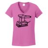 Ladies Heavy Cotton™ 100% Cotton V-Neck T-Shirt Thumbnail