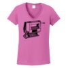 Ladies Heavy Cotton™ 100% Cotton V-Neck T-Shirt Thumbnail