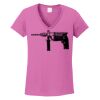 Ladies Heavy Cotton™ 100% Cotton V-Neck T-Shirt Thumbnail