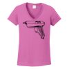 Ladies Heavy Cotton™ 100% Cotton V-Neck T-Shirt Thumbnail