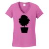 Ladies Heavy Cotton™ 100% Cotton V-Neck T-Shirt Thumbnail