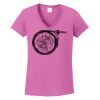 Ladies Heavy Cotton™ 100% Cotton V-Neck T-Shirt Thumbnail