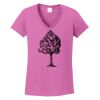 Ladies Heavy Cotton™ 100% Cotton V-Neck T-Shirt Thumbnail