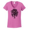 Ladies Heavy Cotton™ 100% Cotton V-Neck T-Shirt Thumbnail