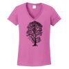 Ladies Heavy Cotton™ 100% Cotton V-Neck T-Shirt Thumbnail