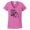 Ladies Heavy Cotton™ 100% Cotton V-Neck T-Shirt Thumbnail