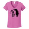 Ladies Heavy Cotton™ 100% Cotton V-Neck T-Shirt Thumbnail