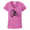 Ladies Heavy Cotton™ 100% Cotton V-Neck T-Shirt Thumbnail