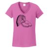 Ladies Heavy Cotton™ 100% Cotton V-Neck T-Shirt Thumbnail