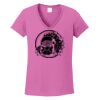 Ladies Heavy Cotton™ 100% Cotton V-Neck T-Shirt Thumbnail
