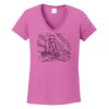 Ladies Heavy Cotton™ 100% Cotton V-Neck T-Shirt Thumbnail