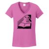 Ladies Heavy Cotton™ 100% Cotton V-Neck T-Shirt Thumbnail