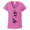 Ladies Heavy Cotton™ 100% Cotton V-Neck T-Shirt Thumbnail