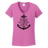 Ladies Heavy Cotton™ 100% Cotton V-Neck T-Shirt Thumbnail