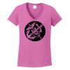 Ladies Heavy Cotton™ 100% Cotton V-Neck T-Shirt Thumbnail