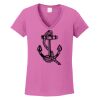 Ladies Heavy Cotton™ 100% Cotton V-Neck T-Shirt Thumbnail