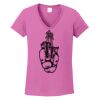 Ladies Heavy Cotton™ 100% Cotton V-Neck T-Shirt Thumbnail