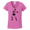 Ladies Heavy Cotton™ 100% Cotton V-Neck T-Shirt Thumbnail