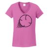 Ladies Heavy Cotton™ 100% Cotton V-Neck T-Shirt Thumbnail