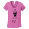Ladies Heavy Cotton™ 100% Cotton V-Neck T-Shirt Thumbnail