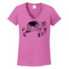 Ladies Heavy Cotton™ 100% Cotton V-Neck T-Shirt Thumbnail