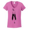 Ladies Heavy Cotton™ 100% Cotton V-Neck T-Shirt Thumbnail