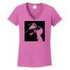 Ladies Heavy Cotton™ 100% Cotton V-Neck T-Shirt Thumbnail