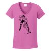 Ladies Heavy Cotton™ 100% Cotton V-Neck T-Shirt Thumbnail