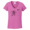 Ladies Heavy Cotton™ 100% Cotton V-Neck T-Shirt Thumbnail