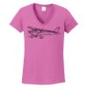 Ladies Heavy Cotton™ 100% Cotton V-Neck T-Shirt Thumbnail