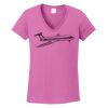 Ladies Heavy Cotton™ 100% Cotton V-Neck T-Shirt Thumbnail