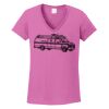Ladies Heavy Cotton™ 100% Cotton V-Neck T-Shirt Thumbnail