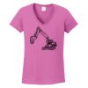 Ladies Heavy Cotton™ 100% Cotton V-Neck T-Shirt Thumbnail
