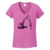Ladies Heavy Cotton™ 100% Cotton V-Neck T-Shirt Thumbnail